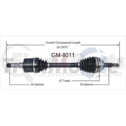 Surtrak Axle GM-8011 