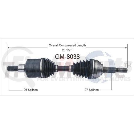 Surtrak Axle GM-8038 SURTRAK AXLE GM-8038 Axle