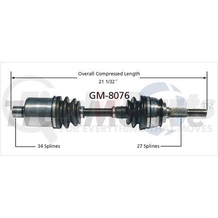 Surtrak Axle GM-8076 SURTRAK AXLE GM-8076 Axle