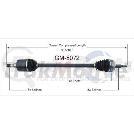 Surtrak Axle GM-8072 