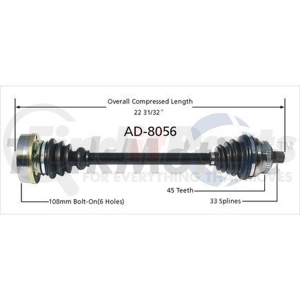 Surtrak Axle AD-8056 SURTRAK AXLE AD-8056 Axle