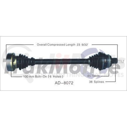 Surtrak Axle AD-8072 SURTRAK AXLE AD-8072 Axle