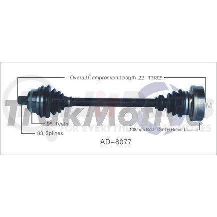 Surtrak Axle AD-8077 SURTRAK AXLE AD-8077 Other Parts