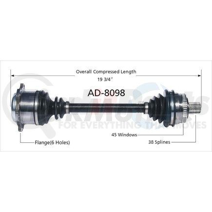 Surtrak Axle AD-8098 SURTRAK AXLE AD-8098 Axle