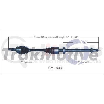 Surtrak Axle BM-8031 SURTRAK AXLE BM-8031 Axle