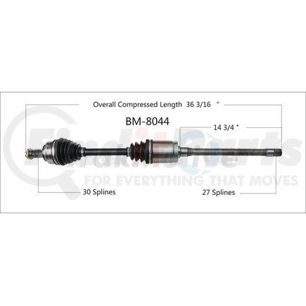 Surtrak Axle BM-8044 