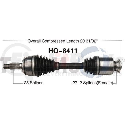 Surtrak Axle HO-8411 SURTRAK AXLE HO-8411 Axle