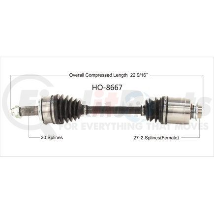 Surtrak Axle HO-8667 