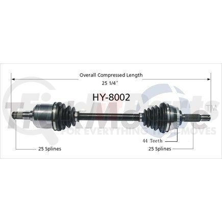 Surtrak Axle HY-8002 SURTRAK AXLE HY-8002 Axle