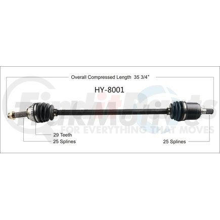 Surtrak Axle HY-8001 SURTRAK AXLE HY-8001 Axle