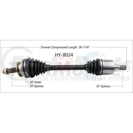 Surtrak Axle HY-8024 SURTRAK AXLE HY-8024 Other Parts