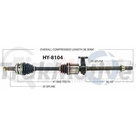 Surtrak Axle HY-8104 SURTRAK AXLE HY-8104 Axle