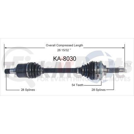 Surtrak Axle KA-8030 SURTRAK AXLE KA-8030 Axle