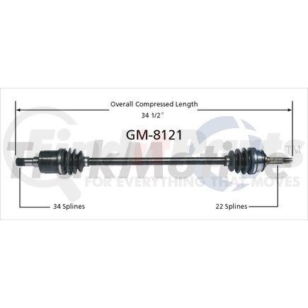 Surtrak Axle GM-8121 SURTRAK AXLE GM-8121 Axle