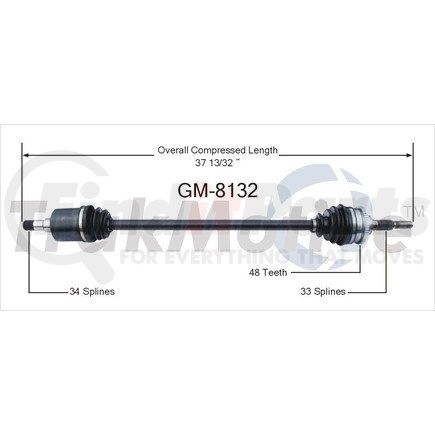 Surtrak Axle GM-8132 SURTRAK AXLE GM-8132 Axle