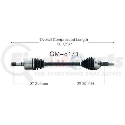 Surtrak Axle GM-8171 