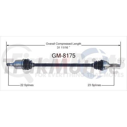 Surtrak Axle GM-8175 