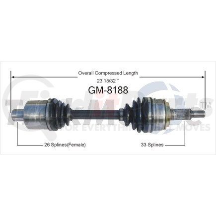 Surtrak Axle GM-8188 SURTRAK AXLE GM-8188 Axle