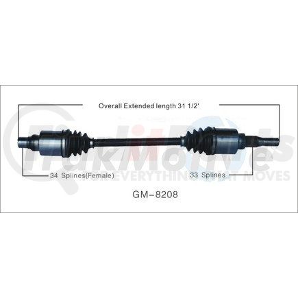 Surtrak Axle GM-8208 