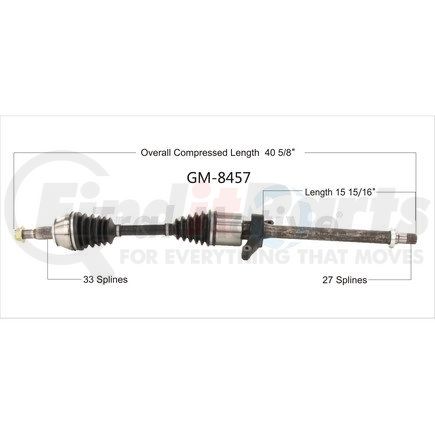 Surtrak Axle GM-8457 