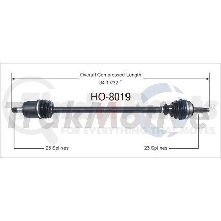 Surtrak Axle HO-8019 