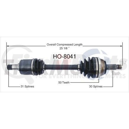 Surtrak Axle HO-8041 