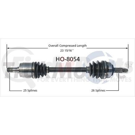 Surtrak Axle HO-8054 