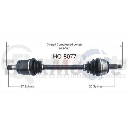 Surtrak Axle HO-8077 SURTRAK AXLE HO-8077 Other Parts