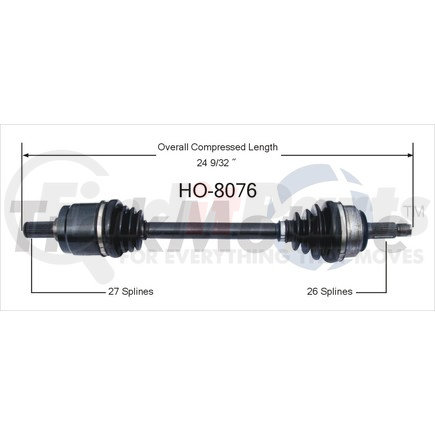 Surtrak Axle HO-8076 