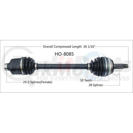 Surtrak Axle HO-8085 