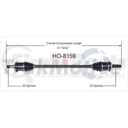 Surtrak Axle HO-8159 SURTRAK AXLE HO-8159 Axle