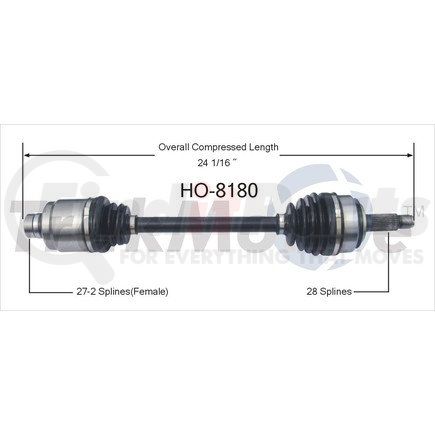 Surtrak Axle HO-8180 SURTRAK AXLE HO-8180 Axle