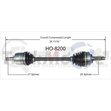 Surtrak Axle HO-8200 SURTRAK AXLE HO-8200 Axle