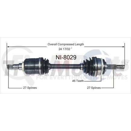 Surtrak Axle NI-8029 SURTRAK AXLE NI-8029 Axle