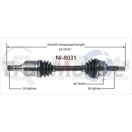 Surtrak Axle NI-8031 SURTRAK AXLE NI-8031 Axle