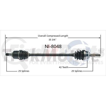 Surtrak Axle NI-8048 SURTRAK AXLE NI-8048 Axle