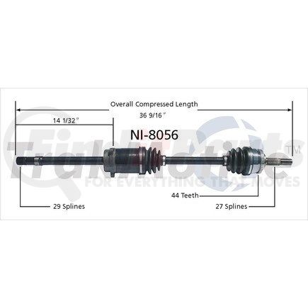 Surtrak Axle NI-8056 SURTRAK AXLE NI-8056 Axle