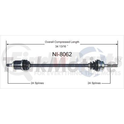 Surtrak Axle NI-8062 SURTRAK AXLE NI-8062 Axle