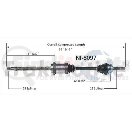 Surtrak Axle NI-8097 SURTRAK AXLE NI-8097 Axle