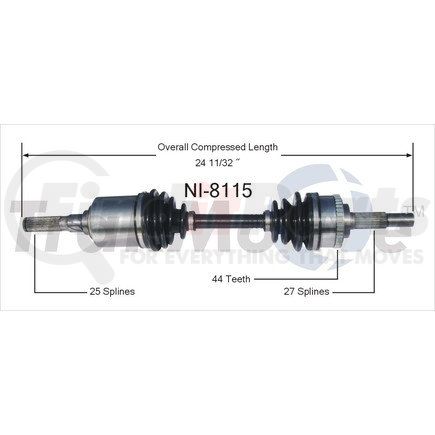 Surtrak Axle NI-8115 SURTRAK AXLE NI-8115 Axle