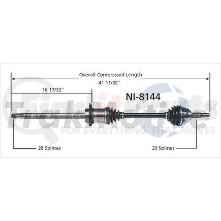 Surtrak Axle NI-8144 SURTRAK AXLE NI-8144 Axle