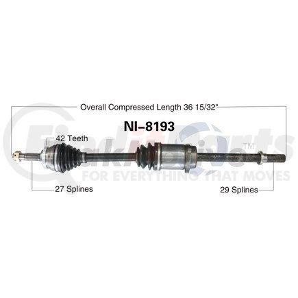 Surtrak Axle NI-8193 SURTRAK AXLE NI-8193 Axle