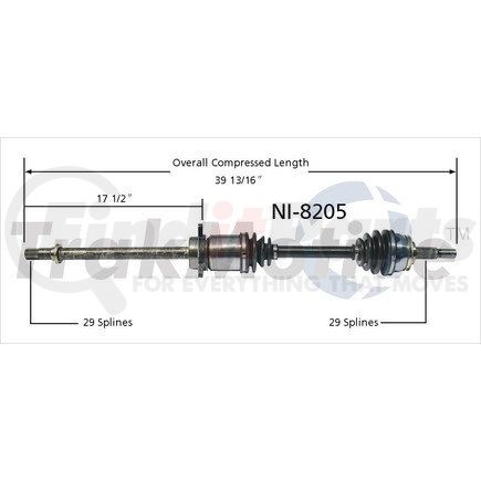 Surtrak Axle NI-8205 