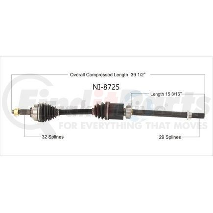 Surtrak Axle NI-8725 