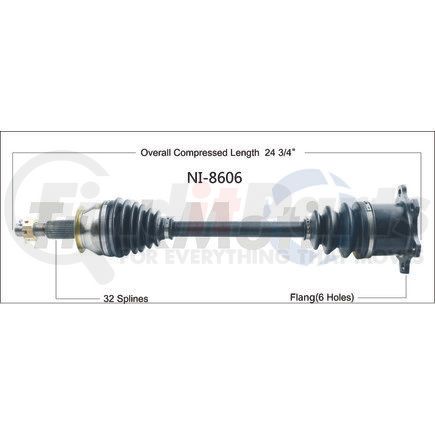 Surtrak Axle NI-8606 Axle Shaft/Drive Axle Assembly