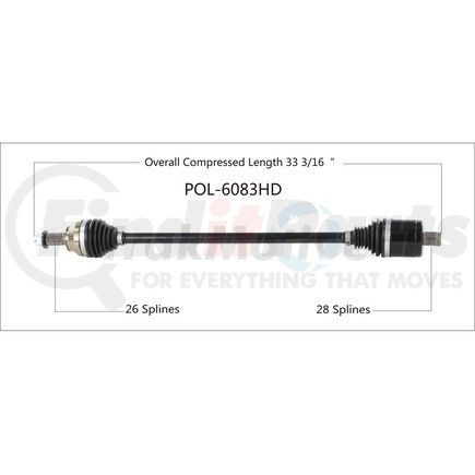 Surtrak Axle POL6083HD 