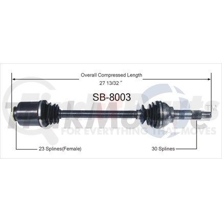 Surtrak Axle SB-8003 SURTRAK AXLE SB-8003 Other Parts