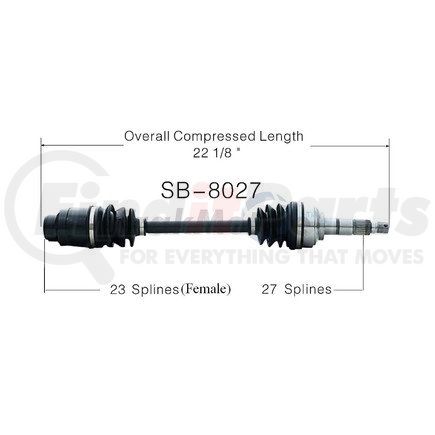 Surtrak Axle SB-8027 SURTRAK AXLE SB-8027 Axle