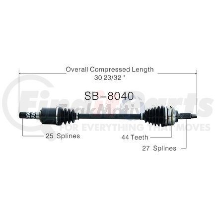 Surtrak Axle SB-8040 SURTRAK AXLE SB-8040 Axle