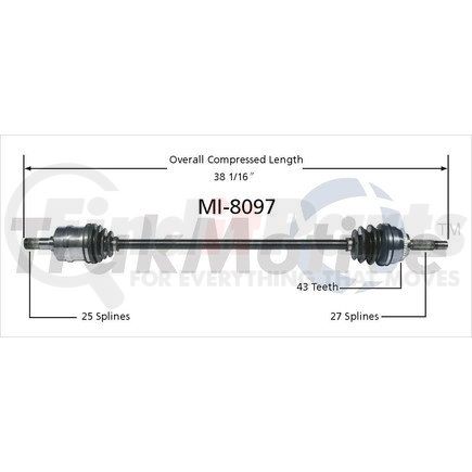 Surtrak Axle MI-8097 